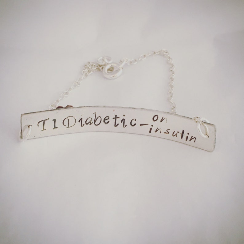 Epilepsy Bracelet Type 1 Diabetes Medical ID Bracelet Women Medical Jewelry