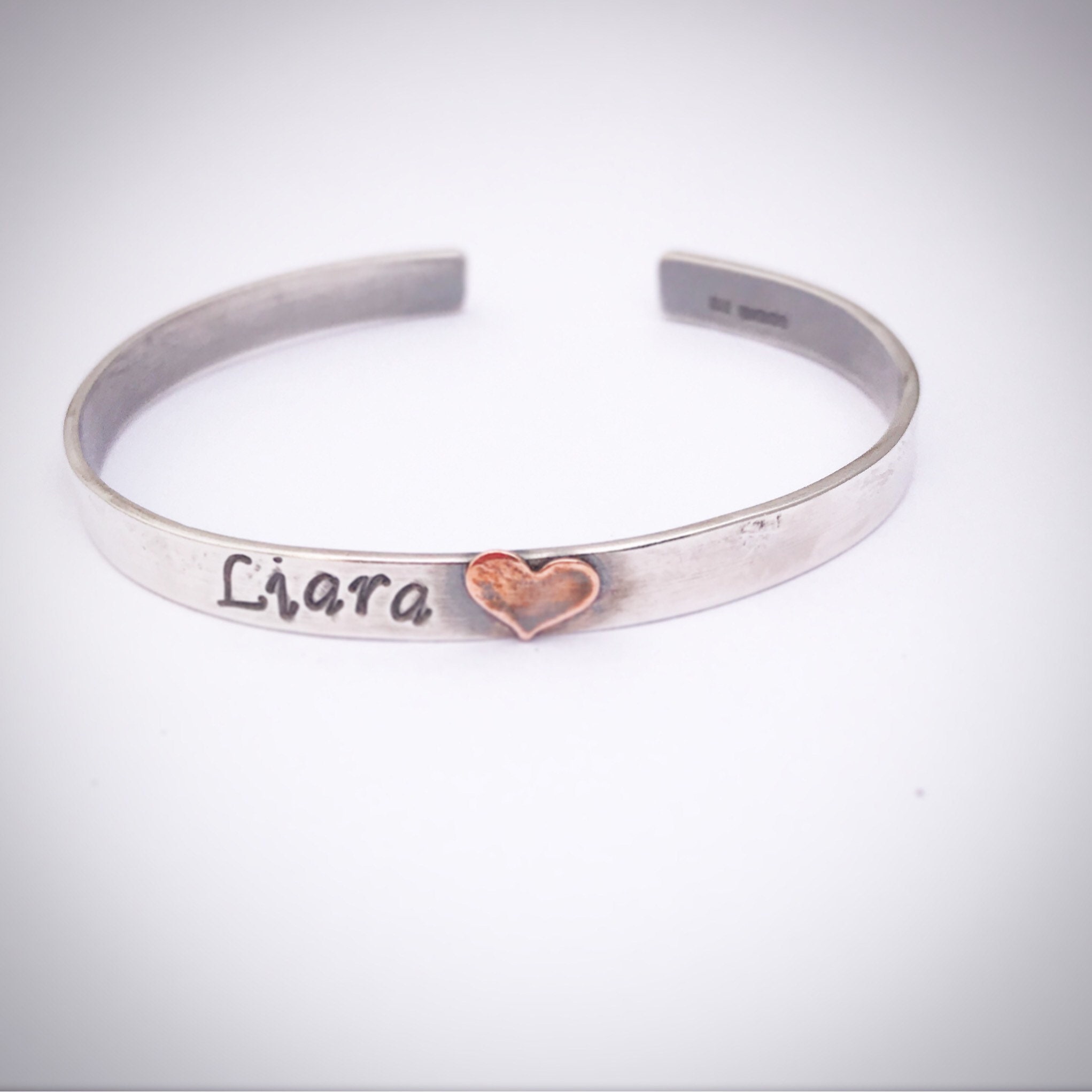 Baby Name Bracelet Sterling Silver Adjustable Girls Bangle Etsy