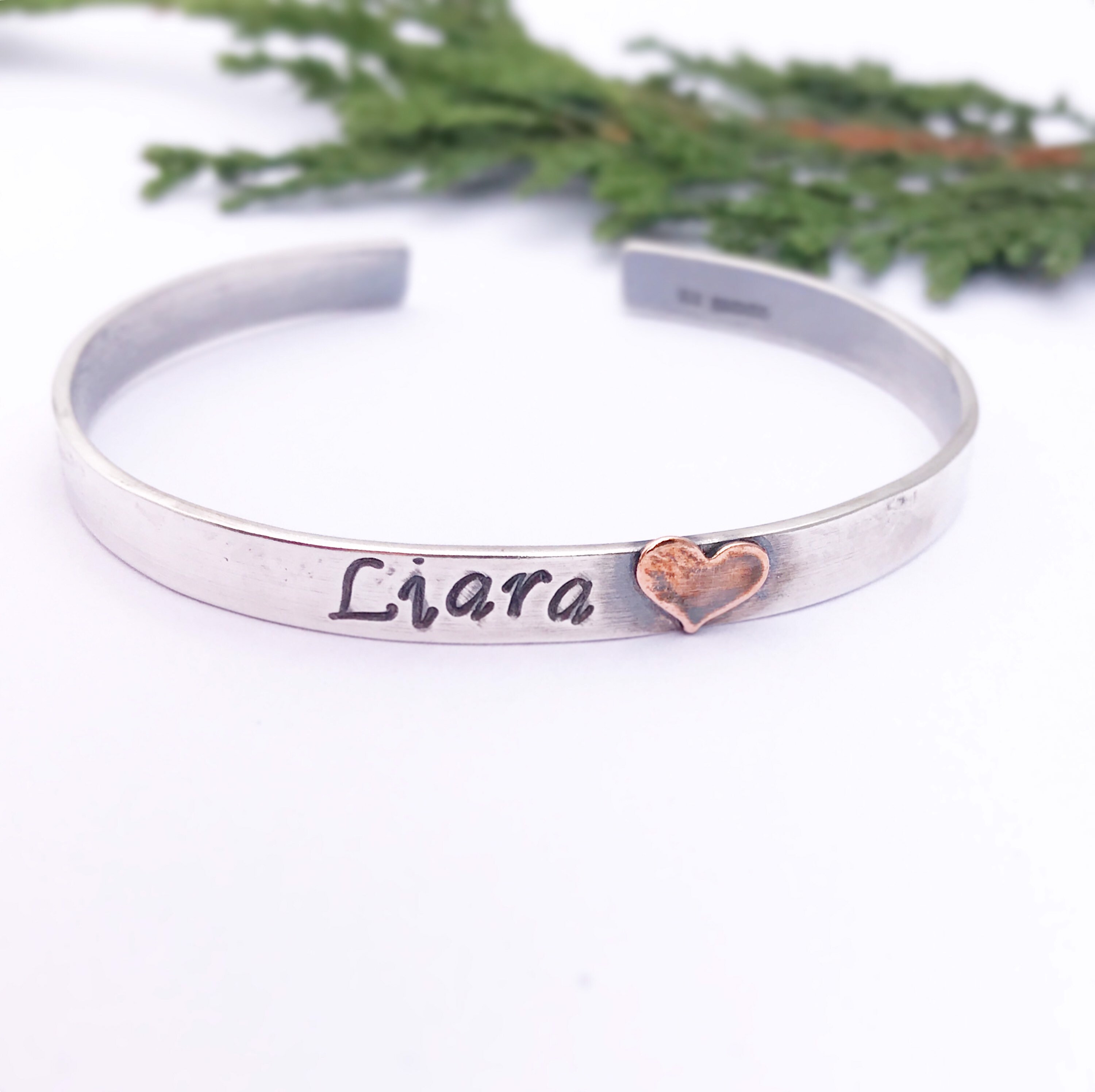 Baby Name Bracelet Sterling Silver Adjustable Girls Bangle Etsy