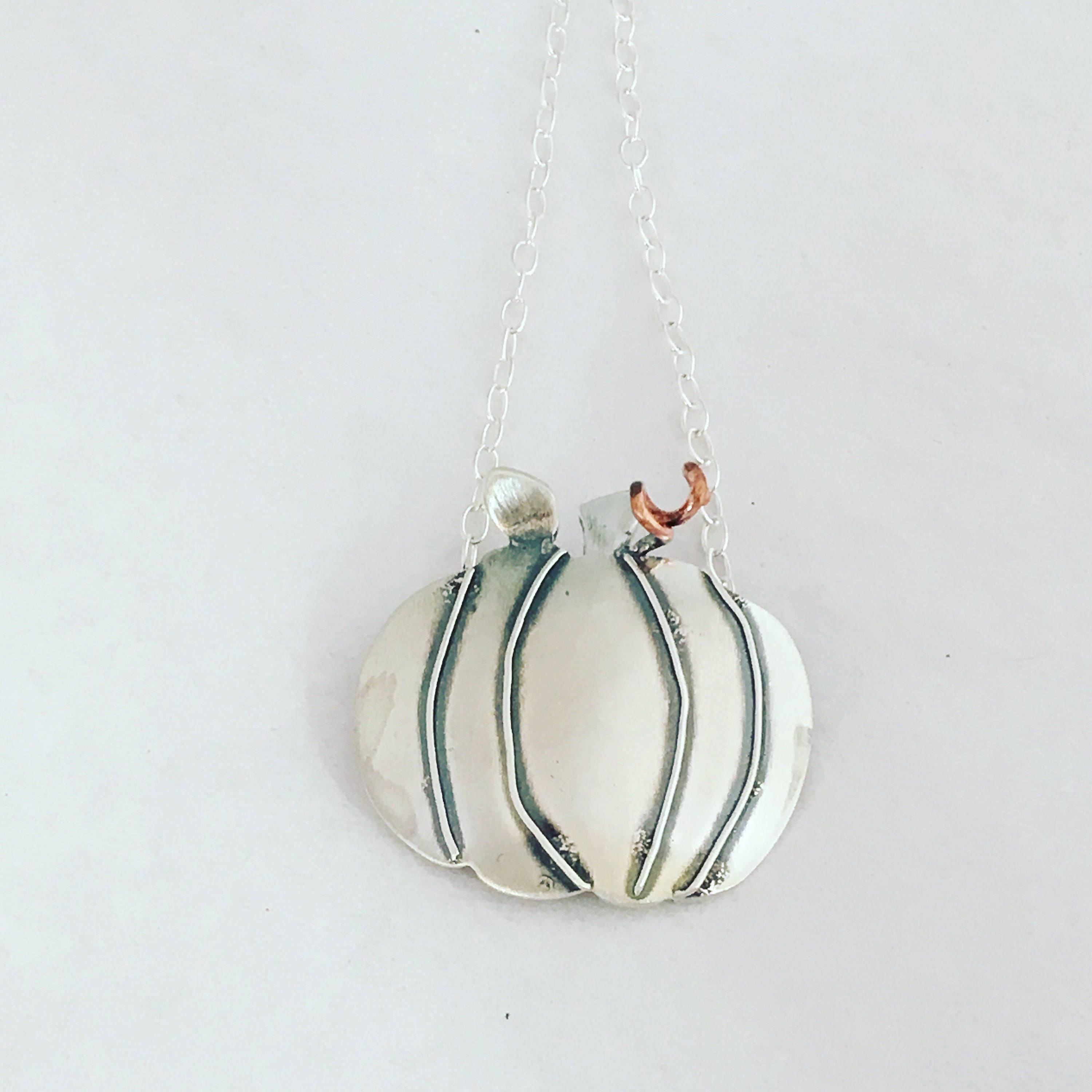 quirky silver necklace