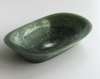 Translucent Wave Soap Dish – 3D Printed Organic Modern Design.
