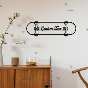 Custom Skateboard Metal Sign, Personalized Skateboard Wall Art, Customized Gift for Skateboarders, Home Decoration Sport Lovers, Decor Home