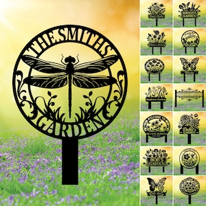 Custom Garden Welcome Stake,Personalized Garden Name Sign,Farmhouse Garden,Flower Garden,Unique Garden Gift,Yard Decor,Gift for Mom/ Grandma