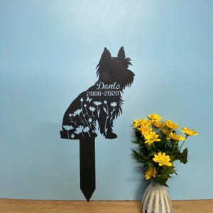 Custom Dog Memorial Stake, Custom Dog Breed Metal Sign, Every Dog Breed Metal Stake, Personalized Dog Garden Sign, Pet Loss Gift