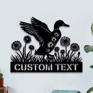 Personalized Duck Coop Metal Sign: Custom Farmhouse Decor