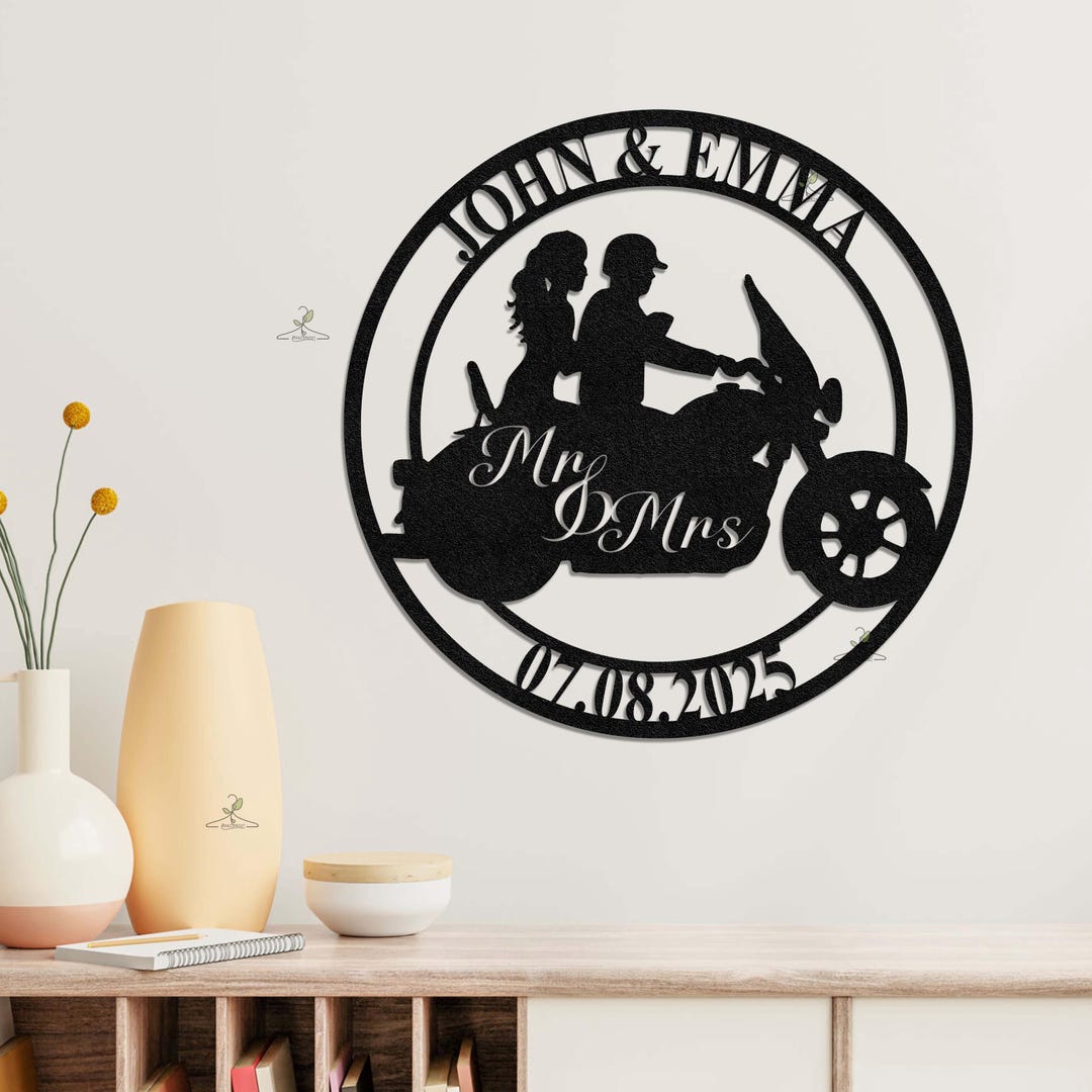 Personalized Biking Couple Acrylic Plaque - Gift For Couple/Him/Her - The Day I Met You