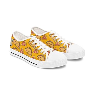 Pizza n Tacos Women&#39;s Low Top Sneakers