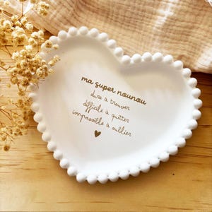 Decorative nanny dish/nanny jewelry dish/nanny heart dish/nanny gift/thank you nanny gift/nice nanny message/nanny/aunt