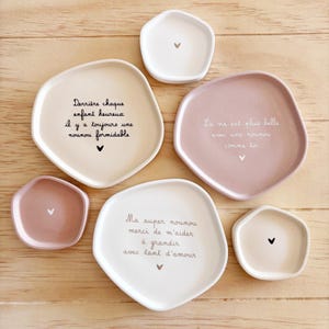 Coupelle décorative cadeau nounou/coupelle à bijou nounou/cadeau remerciement nounou/cadeau fête des nounous/coupelle artisanale nounou