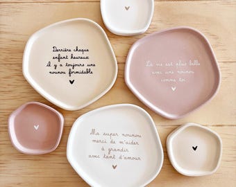 Decorative dish for a nanny gift/nanny jewelry dish/nanny thank you gift/nanny's day gift/handmade nanny dish