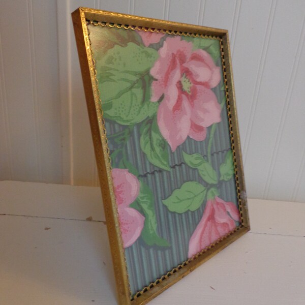 SALE...Sweet Vintage 1950's Ormolu Metal Filigree Picture Frame 8x10