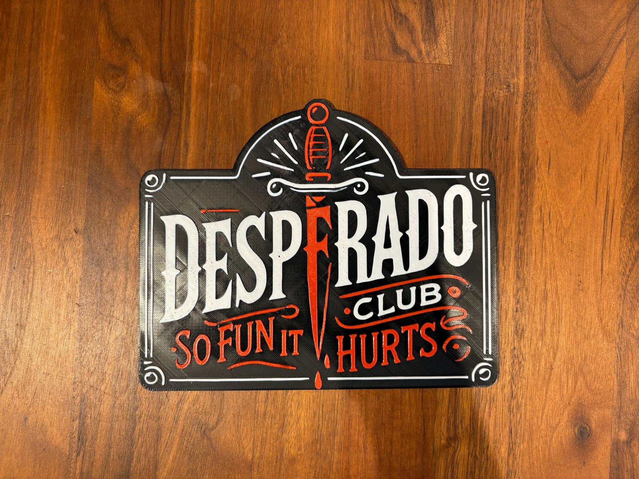 desperadoボード　スキム Desperado Club Sign Commercial License 1 Year (3D Print Only) - Etsy