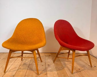 Pair of Danish Vintage Armchairs, 1960s Mid-Century Modern Design