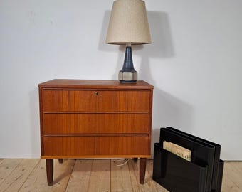 Mid-Century Modern Danish Teak Three-Drawer Chest – 1960s