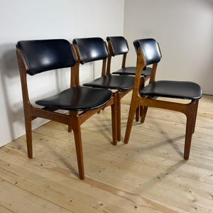 Set of 4 Vintage Rosewood Chairs – Erik Buch (Denmark, 1960s)
