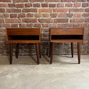 Pair of Danish Teak Nightstands, 1960s