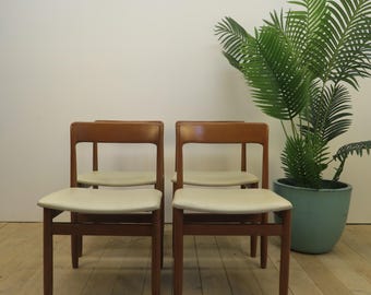 Set aus 8 dänischen Teak-Esszimmerstühlen, skandinavisches Design der 1960er Jahre, Mid-Century Modern Vintage-Möbel