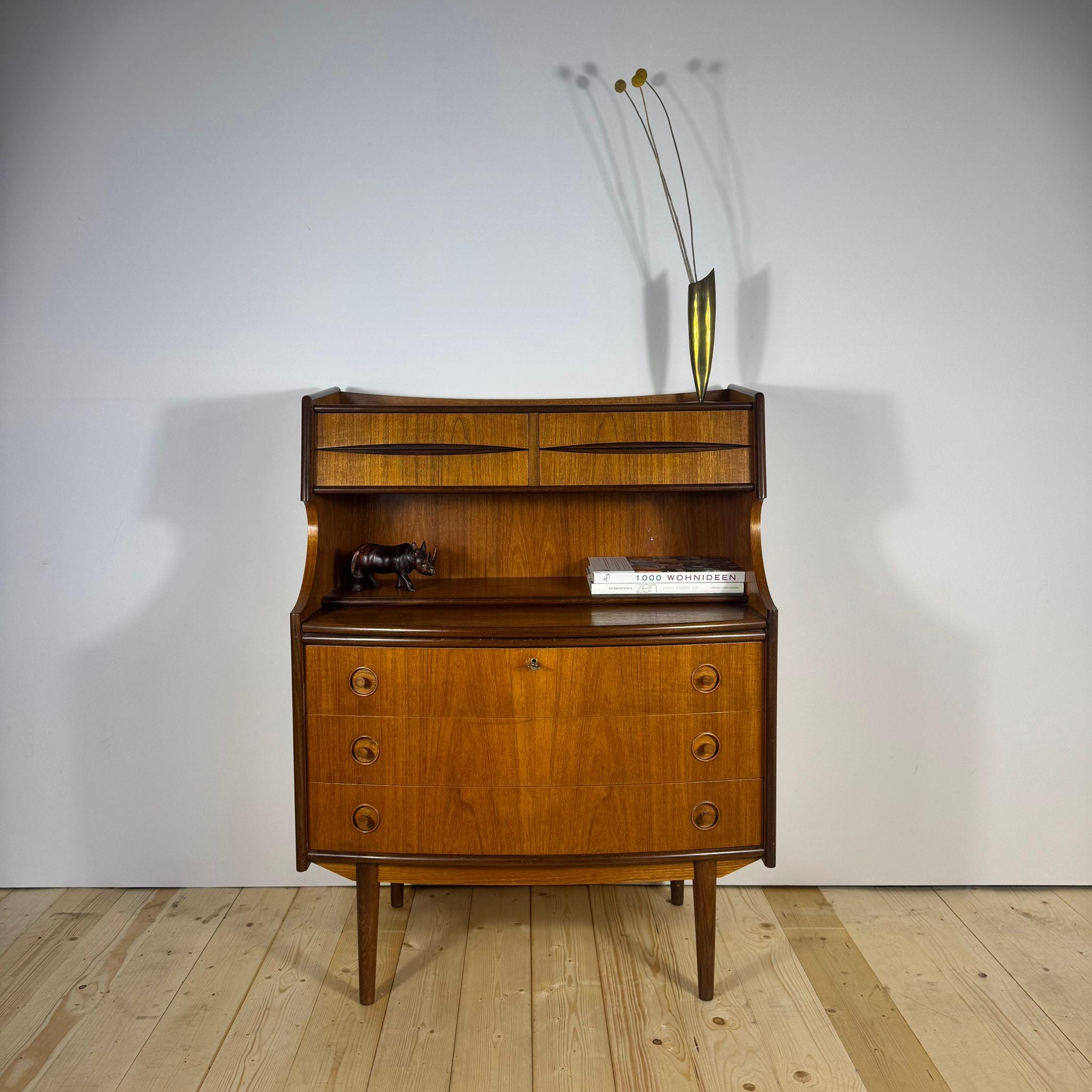 Writing Desk Teak Danish 1960s - Etsy