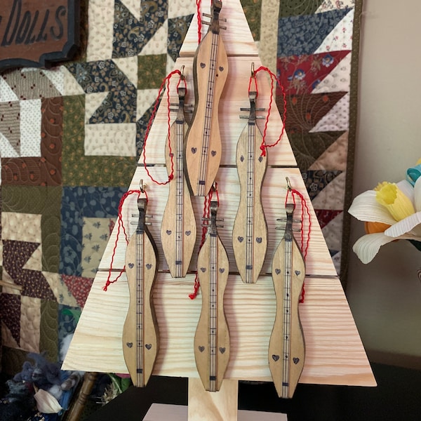 Miniature Dulcimer Christmas ornament