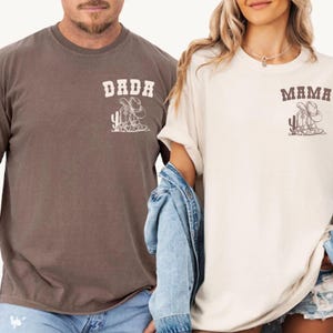 First Rodeo Birthday Party Matching Family Shirts, Comfort Colors Western 1st Rodeo Mama Daddy Tshirts, Cowboy Cowgirl 1st Birthday Outfit