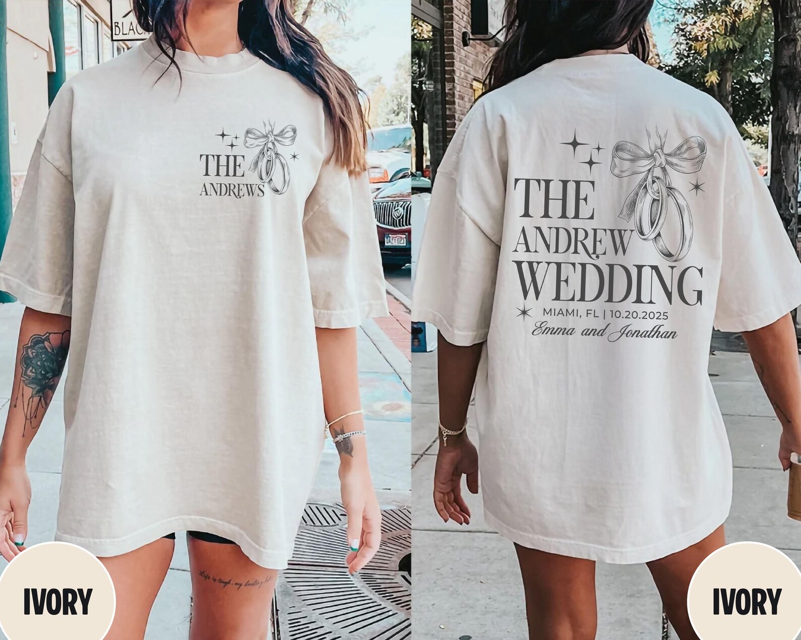 Wedding Merch Examples Custom Wedding Toss Shirts, Comfort Colors Wedding Shirt, Personalized ...