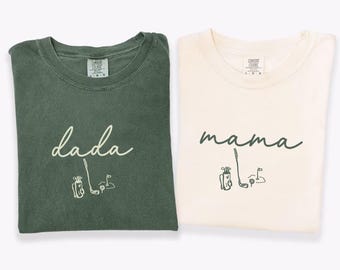 Golf Themed 1st Birthday Tshirts for Family, Hole In One Golf Birthday Shirts for Mom and Dad, Golf First Birthday Matching Family Tshirts