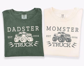 Monster Truck Birthday Shirts, Matching Family Monster Truck Birthday Shirts, Custom Birthday Truck  Boy Shirt, Monster Truck Party Shirt