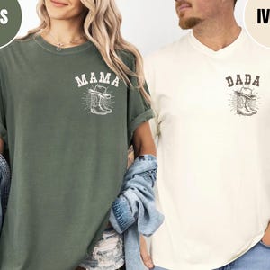 First Rodeo Birthday Family Shirts: Comfort Colors Western T-Shirts