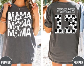 Comfort Colors® Soccer Mama Shirt, Custom Soccer Mom Shirt, Soccer Game Day Mom Shirt, Mothers day shirt, Soccer fan shirt, Sport Mama