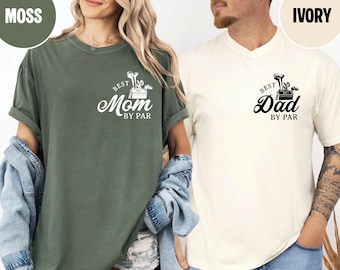 Best Dad By Par Personalized Shirt Golf Dad Shirt Fathers Day Gift Custom Golf Shirt For Dad Cool Dads Club Golf Lovers Comfort Colors Shirt