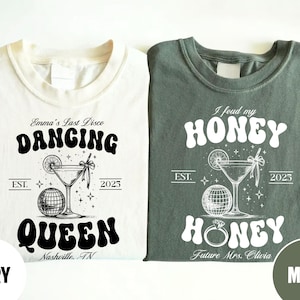 Disco Bachelorette Party Shirt: Dancing Queen, Comfort Colors Cotton