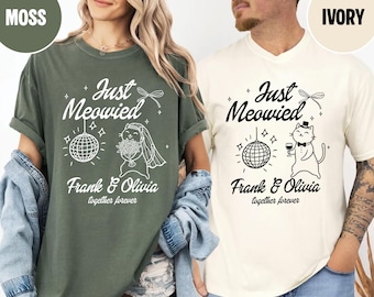 Just Married Shirt Comfort Colors Newlyweds Shirts Honeymoon Matching Shirts Mr and Mrs Shirts Funny Honeymoon Shirts Funny Husband and Wife