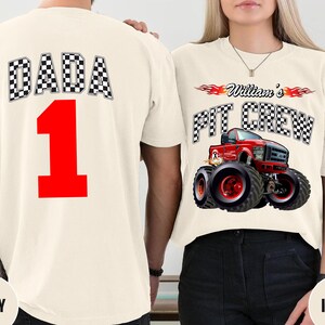 Monster Truck Birthday Shirt: Family Matching Custom Truck Jam Tee bild 5