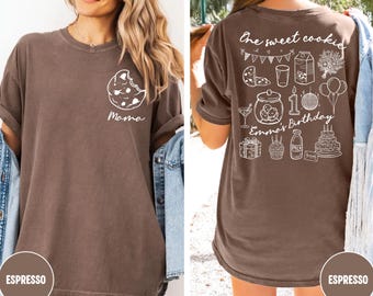 Cookies and Milk Sweet One 1st Birthday Party Shirts Custom Cookie Theme 1st Birthday Outfit Family Matching Birthday Shirt Cookie Party Tee