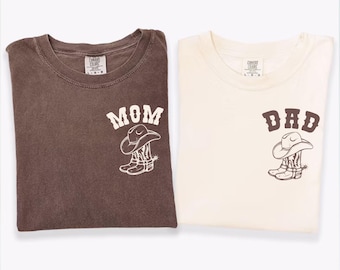 First Rodeo Birthday Party Matching Family Shirts, Comfort Colors® Western 1st Rodeo Mama Daddy T Shirts, Cowboy Cowgirl 1st Birthday Outfit
