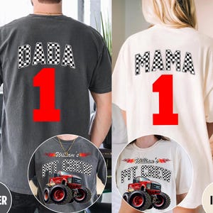 Monster Truck Birthday Shirt: Family Matching Custom Truck Jam Tee bild 1