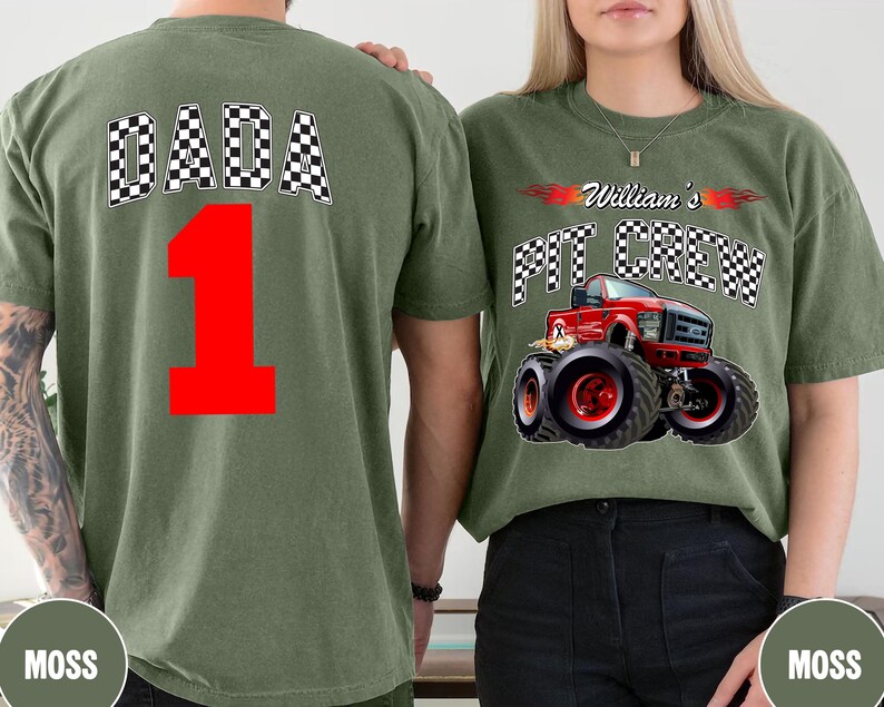 Monster Truck Birthday Shirt: Family Matching Custom Truck Jam Tee bild 6