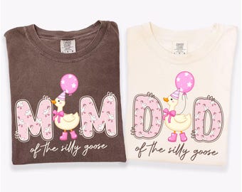One Silly Goose 1st Birthday Matching Family Shirt, Goose Birthday First Birthday, Mama Goose Shirt,Custom Goose Shirt, Silly Goose Shirt