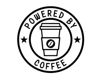 Powered By Coffee Sticker