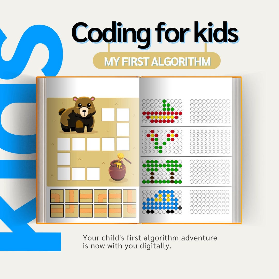 My First Algorithm Coding Book for Kids, Screen-free Logic Games ...