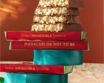 Authentic Dubai chocolate Fix Dessert Chocolatier, set of 2 bars