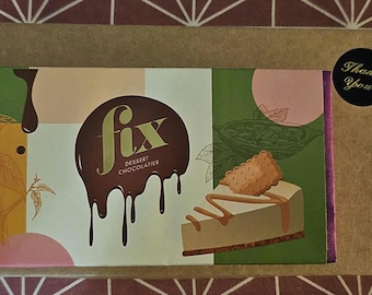Authentic Dubai chocolate Fix Dessert Chocolatier, set of 2 bars
