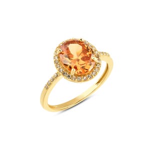 14K Solid Gold Zultanite Ring, Dainty Turkish Diaspore Ring, Color Changing Rings for Women, Multicolor Gemstone Jewelry, Anniversary Gifts