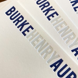 Custom Letterpress Stationery