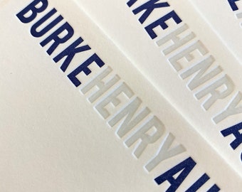 Custom Letterpress Stationery