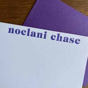 Custom Letterpress Stationery