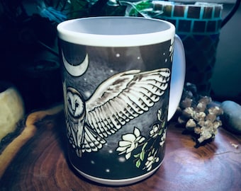 Barn Owl wrap around 15 oz Coffee Mug