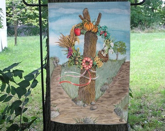 Wheel of the Year Garden Flag