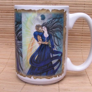 Sun God and Moon Goddess 15 oz coffee mug image 1