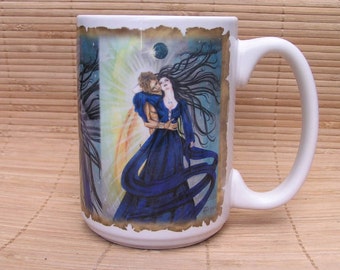 Sun God and Moon Goddess 15 oz coffee mug
